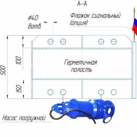 Насос на понтоне